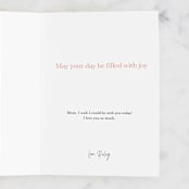 "Happy Mothers Day Peony" - Single Greeting Cards in Petal by Ilze Lucero - Customizable Interior Example