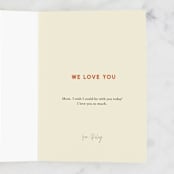 "Abstract Shapes for Mom" - Single Greeting Cards in Rust by Coit Creative - Customizable Interior Example
