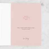 "To a mother like no other" - Single Greeting Cards in Rose by Alethea and Ruth - Customizable Interior Example