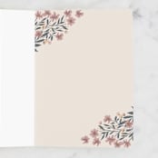 "Mother's Day Floral Wreath" - Single Greeting Cards in Navy by Alethea and Ruth - Interior
