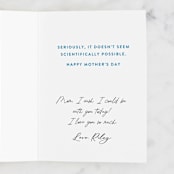 "awesomeness" - Single Greeting Cards in Sapphire by JoAnn Jinks - Customizable Interior Example