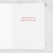 "Mama Love" - Single Greeting Cards in Carnation by Alicia Schultz - Interior