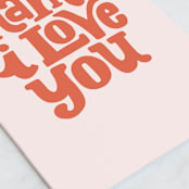 "Mama Love" - Single Greeting Cards in Carnation by Alicia Schultz - Close-Up
