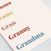 "Gammy love" - Single Greeting Cards in Colorful by Carlota Lo - Close-Up
