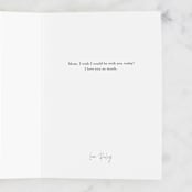 "First" - Single Greeting Cards in Rose by Snow and Ivy - Customizable Interior Example