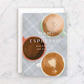 "espresso love" - Single Greeting Cards in Coffee by Rebecca Durflinger - Front