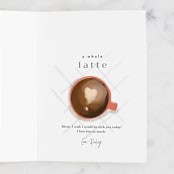 "espresso love" - Single Greeting Cards in Coffee by Rebecca Durflinger - Customizable Interior Example