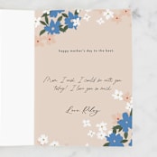 "Gardenia" - Single Greeting Cards in Carnation by Julie Murray - Customizable Interior Example