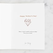 "Precious" - Single Greeting Cards in Earth by Creo Study - Customizable Interior Example