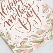 "Garden" - Single Greeting Cards in Sage by Anastasia Makarova - Close-Up