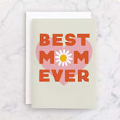 "Retro Mom" - Single Greeting Cards in Terracotta by Everett Paper Goods - Front