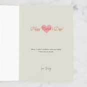 "Retro Mom" - Single Greeting Cards in Terracotta by Everett Paper Goods - Customizable Interior Example