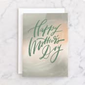 "shining mother's day" - Single Greeting Cards in Mist by Anastasia Makarova - Front