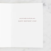 "always there for us" - Single Greeting Cards in Lily by Maja Cunningham - Interior