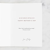 "always there for us" - Single Greeting Cards in Lily by Maja Cunningham - Customizable Interior Example