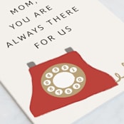 "always there for us" - Single Greeting Cards in Lily by Maja Cunningham - Close-Up