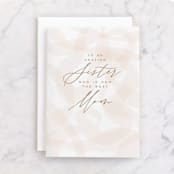 "Brushed Blush" - Single Greeting Cards in Champagne by Nicoletta Savod - Front