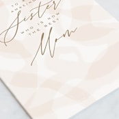 "Brushed Blush" - Single Greeting Cards in Champagne by Nicoletta Savod - Close-Up