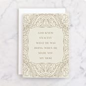 "Exact Mom" - Single Greeting Cards in Kraft by Ashlee Townsend - Front
