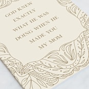 "Exact Mom" - Single Greeting Cards in Kraft by Ashlee Townsend - Close-Up