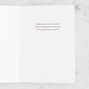 "For My Daughter - Bloom" - Single Greeting Cards in Blush by Meghan Hageman - Interior