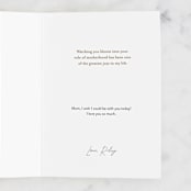 "For My Daughter - Bloom" - Single Greeting Cards in Blush by Meghan Hageman - Customizable Interior Example