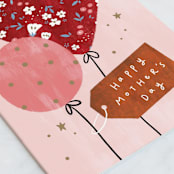 "Love balloon" - Single Greeting Cards in Cotton Candy by Cindy Chu - Close-Up
