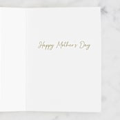 "MOM foil florals" - Single Greeting Cards in Ebony by Hannah Williams - Interior