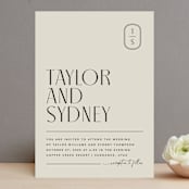 "Seraphina" - Wedding Invitations in Sand by Robert and Stella - Front