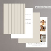 "Seraphina" - Wedding Invitations in Sand by Robert and Stella - Back of Card