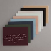 "Seraphina" - Wedding Invitations in Sand by Robert and Stella - Colored Envelopes Available