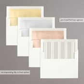 "Seraphina" - Wedding Invitations in Sand by Robert and Stella - Envelope Liner Options