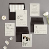 "Seraphina" - Wedding Invitations in Sand by Robert and Stella - Invitation Suite