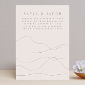 "Mountains" - Wedding Invitations in Ivory by Angela Thompson - Front