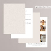 "Mountains" - Wedding Invitations in Ivory by Angela Thompson - Back of Card