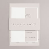 "Mountains" - Wedding Invitations in Ivory by Angela Thompson - Assembled