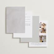 "Abundant Wreath" - Wedding Invitations in Fog by Pixel and Hank - Back of Card