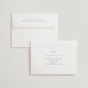 "Abundant Wreath" - Wedding Invitations in Fog by Pixel and Hank - FREE Recipient Addressing