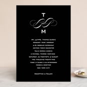 "Enamored" - Wedding Invitations in Obsidian by Kimberly FitzSimons - Front