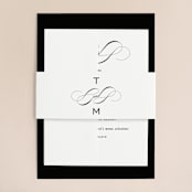 "Enamored" - Wedding Invitations in Obsidian by Kimberly FitzSimons - Assembled
