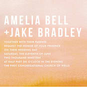 "Ombre" - Wedding Invitations in Mandarin by Dean Street - Close-Up