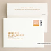 "Ombre" - Wedding Invitations in Mandarin by Dean Street - FREE Recipient Addressing