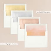 "Ombre" - Wedding Invitations in Mandarin by Dean Street - Envelope Liner Options