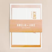 "Ombre" - Wedding Invitations in Mandarin by Dean Street - Assembled