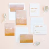 "Ombre" - Wedding Invitations in Mandarin by Dean Street - Invitation Suite