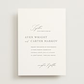 "Storybook" - Wedding Invitations in Ink by Jennifer Postorino - Front
