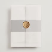 "Storybook" - Wedding Invitations in Ink by Jennifer Postorino - Assembled with Vellum Wrap and Wax Seal