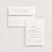 "Storybook" - Wedding Invitations in Ink by Jennifer Postorino - Invitation with Envelope