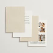 "Falling Foliage" - Wedding Invitations in Stone by Robert and Stella - Back of Card Options
