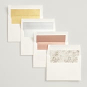 "Falling Foliage" - Wedding Invitations in Stone by Robert and Stella - Envelope Liner Options